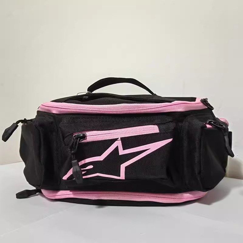 A星摩托车斜挎防雨水骑行腰包橙色绿色休闲摩旅公路骑士斜挎腰包