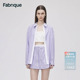 小紫条纹拼色衬衫 新款 双腰头短裤 女夏季 套装 Fabrique