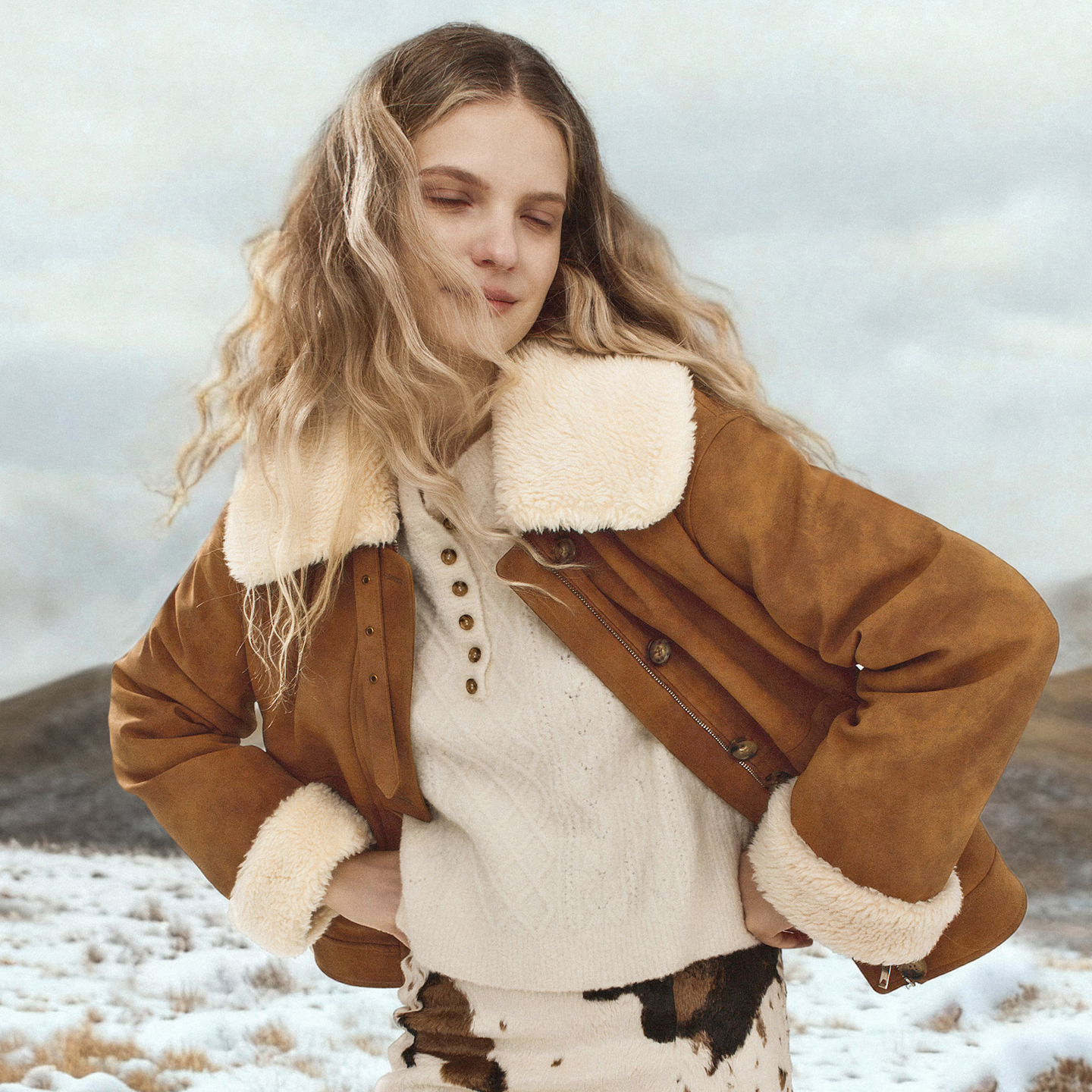 Fabrique琥珀金棕毛领短款环保皮夹克棉服厚外套女2025年冬季新品,女装/女士精品,棉衣/棉服,淘宝优惠券,粉丝福利购,淘宝优惠卷