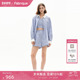 Fabrique小蓝条条纹宽松上衣衬衫 航海系两件套 2025年新品 短裤 套装