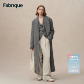 多色绵羊毛羊驼毛毛呢大衣冬季 Fabrique 新品 于文文同款