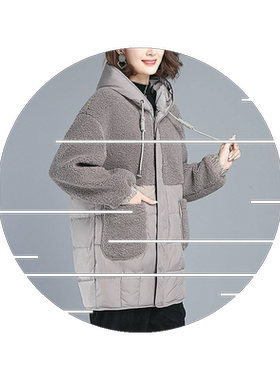 女中仿羊羔毛外套棉服韩版