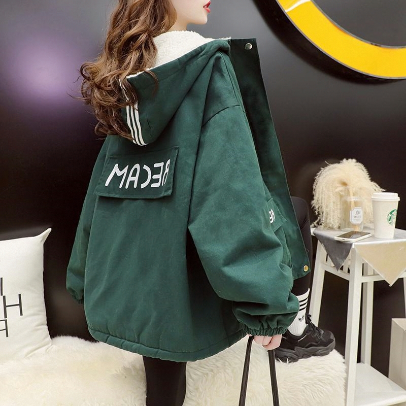 棉服外套冬季仙女秋2025少女棉衣短款新款工装韩版加厚学生加绒