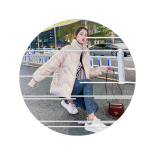 女装棉衣立领短款女学生韩版棉袄时尚潮亮面棉服冬季新款2026