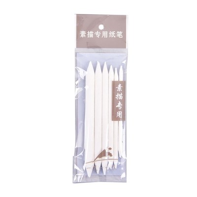 6pcs/set Blending Smudge Stump Stick Tortillon Sketch Art Wh