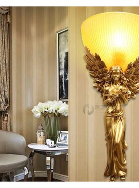 European angel wall lamp living room bedroom wall hotel club