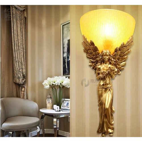 European angel wall lamp living room bedroom wall hotel club