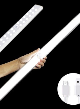 USB Rechargeable 24/40/60 LED PIR Motion Sensor Night Light