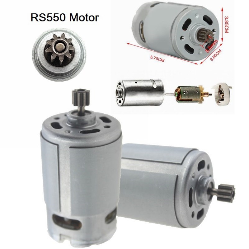 RS550 DC Motor 12 eeth 9 eeth 10.8V 12V 14.4V 16.8V 18V 21V