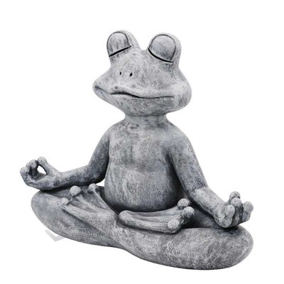 Garden Frog Figurine Resin Zen Yoga Frog Jardin Statue Garde