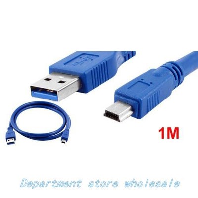 2015 Hot New Blue Superspeed USB 3.0 Type A Male to Mini B 1