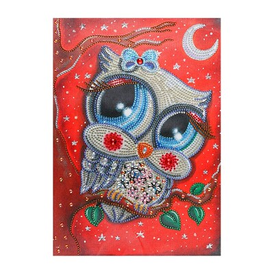 Owl Moon 5D Special Diamond Painting Embroidery Rhinestone C