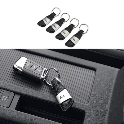 Car Key Chain Leather Keyring Keyfob for Audi A3 8P 8L 8V A4