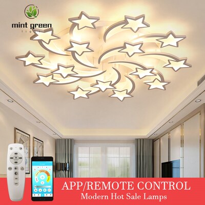 LED Chandelier Modern Stars Ceiling chandeliers Lights  Livi