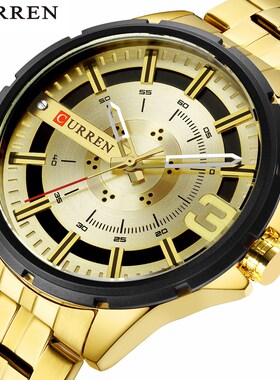 Gold Watches for Men Luxury Brand CURREN Watch Business Men