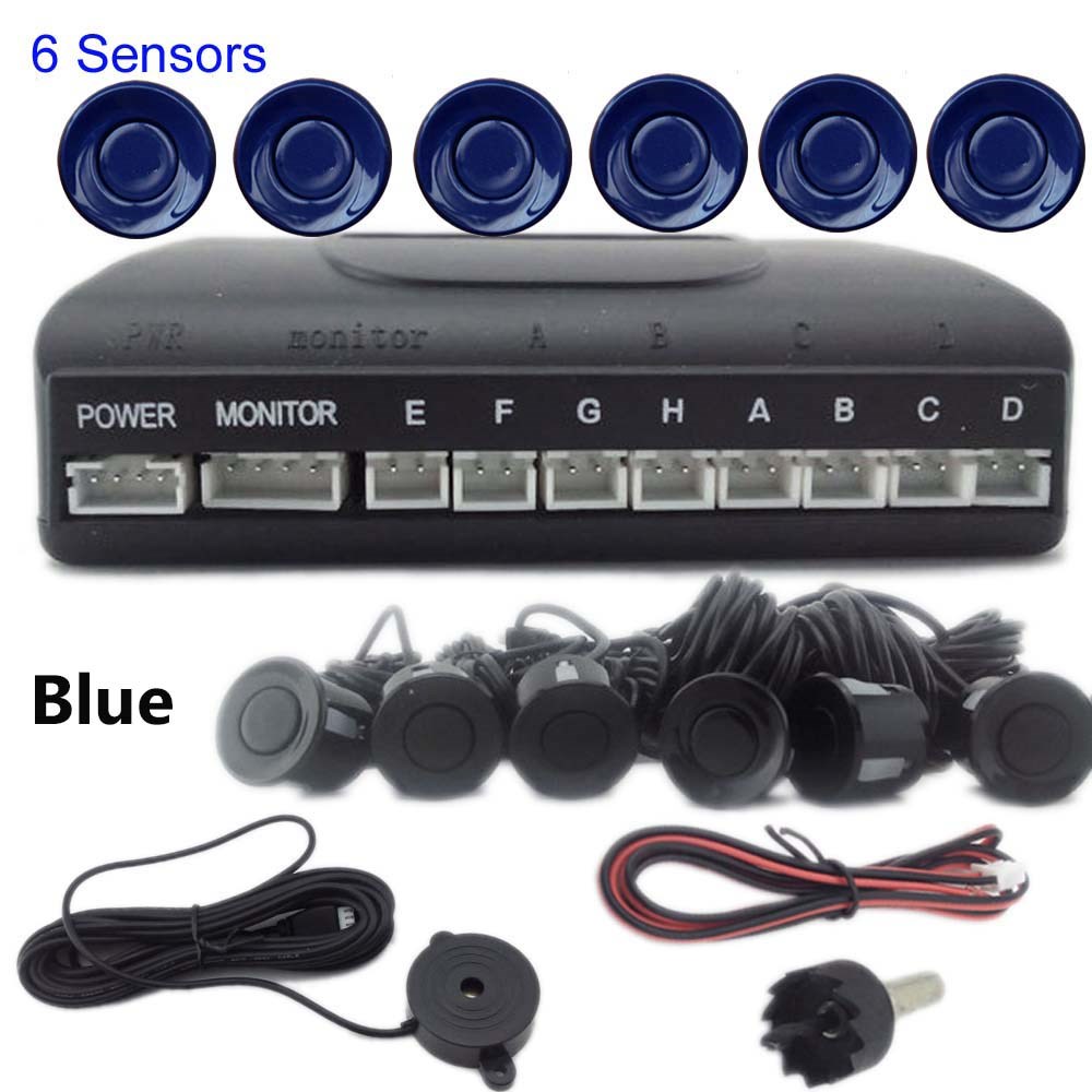 new arrival Car Parking sensor 6 sensors Buzzer Backup Rada