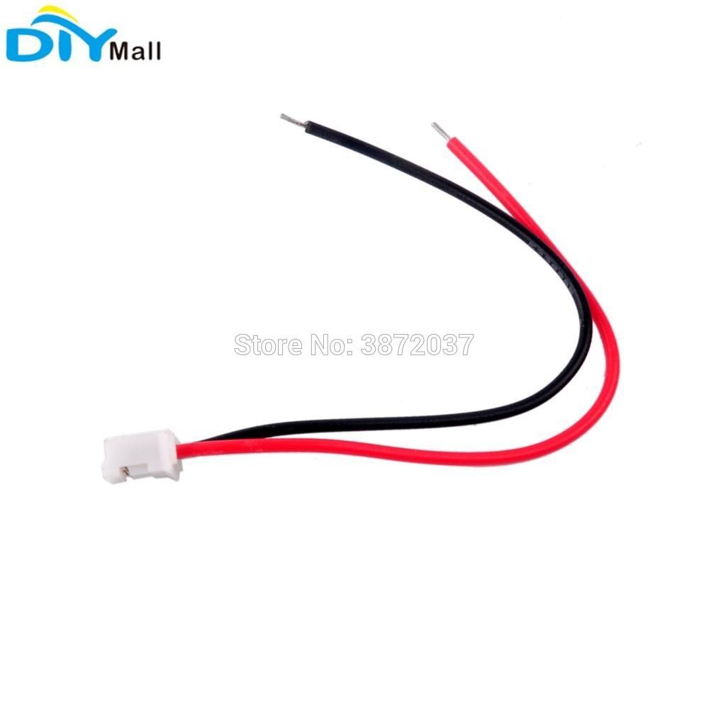 50pcs/lot UL1007 26AWG JST PH2.0mm 2P 2Pin Plug Terminal Ca