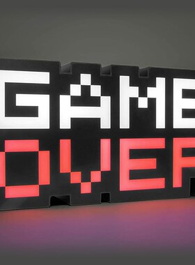 GAME OVER Sign Voice Control Game Icon Light Acrylic Atmosp