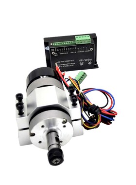 400W 12000rpm ER11 Chuck CNC Brushless Spindle Motor Driver