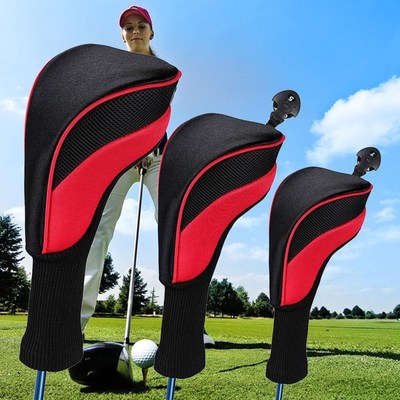 3Pcs Golf Clubs Putter Cover Head Iron Set Putter Headcover
