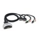 IOCrest Suppor with Switch Mic Port DVI KVM and Audio