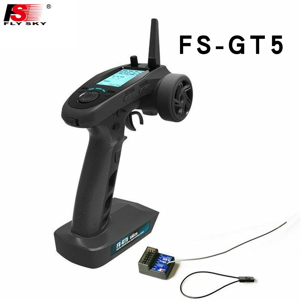 FLYSKY FS-GT5 2.4G 6CH RC Radio Transmitter with FS-BS6 6CH