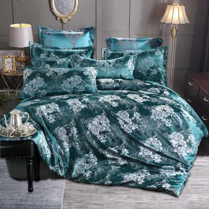luxury jacquard duvet cover set 220x240 tribute silk europe