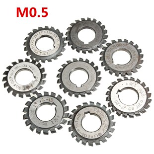 Module 0.5 M0.5 PA20 Degrees Bore 16mm #1-8 HSS Involute Gea