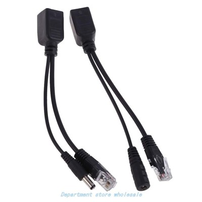 Power Over Ethernet PoE Adapter Injector + Splitter Kit PoE