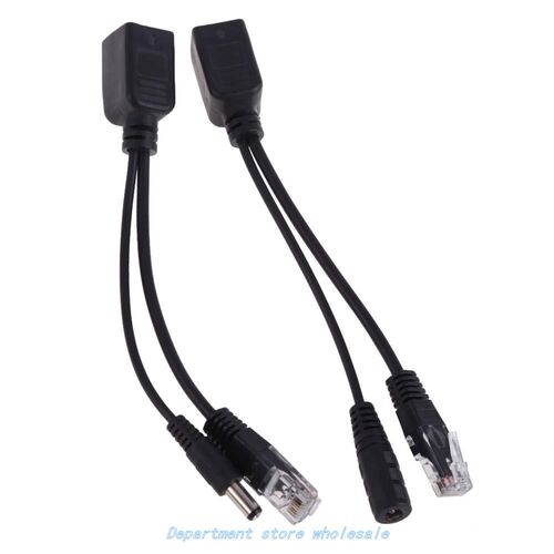 Power Over Ethernet PoE Adapter Injector + Splitter Kit PoE