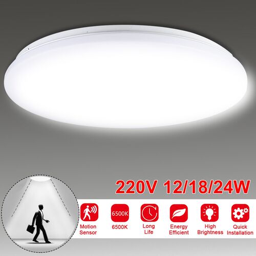 Motion Sensor LED Ceiling Lights Fixture 12/18/24W for Livin