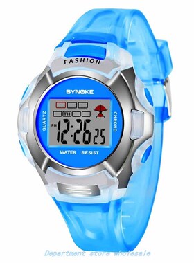 Kids watch lunous alarm waterproof multifunctional student