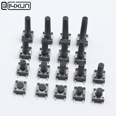 18valuesx10pcs=180pcs Tact Switch Kit 6*6*4.3~20mm DIP Tact