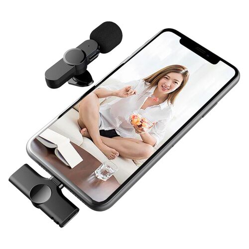 Wireless Lavalier Microphone Lapel Clip Mic for  Android Sup