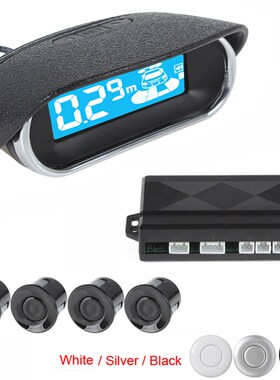 Car Parking Sensor LED Display 4 Sensors Kit Auto Reversing