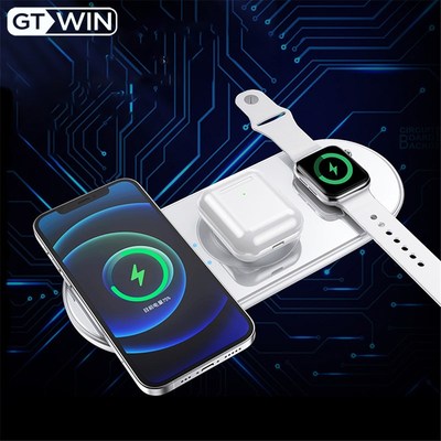 GTWIN 3 in 1 15W Magnetic Wireless Charger for iPhone 12 Pr