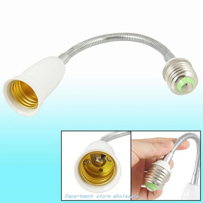 Light Lamp Bulb Socket E27 Flexible Gooseneck Extender Adapt