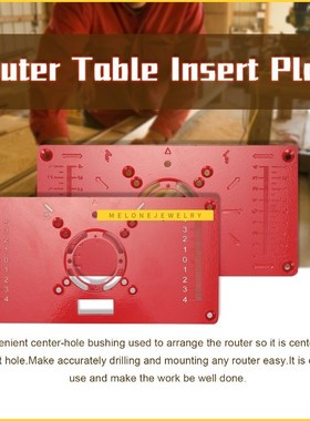 Alunium Router able Insert Plate Wood WorkBench Wood Router