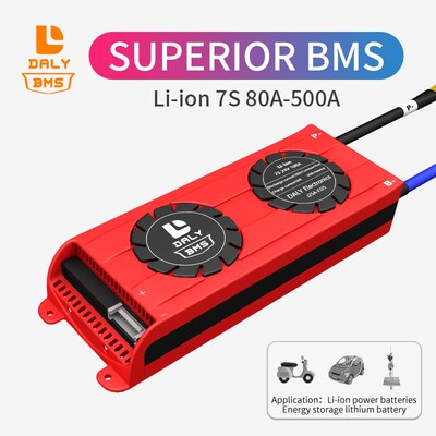 BMS 18650 lithium battery Pack Li ion 7S bms 24V 80A~500A co