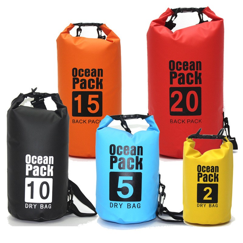2/5/10/15/20/30L Outdoor waterproof swimming bag PVC  Float