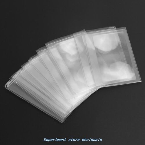 10 PCS Credit Card 3 X Magnifier Magnification Magnifying Fr