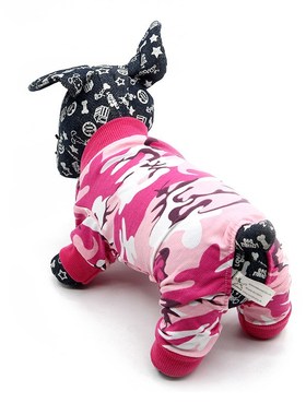 Pet Dog Clothes Camouflage Clothings Dogs Jumpsuits Super S