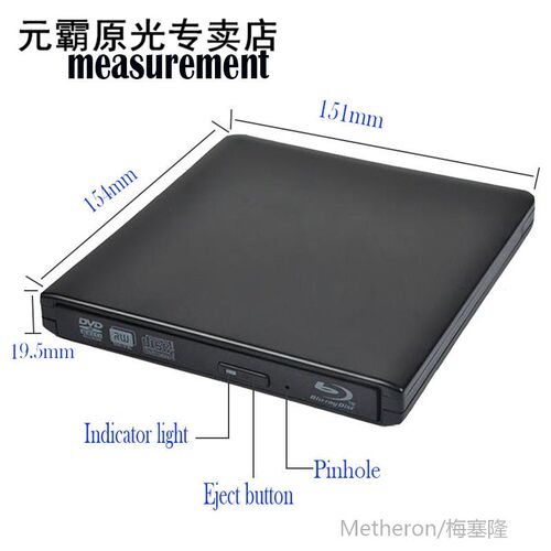 External Bluray Drive Usb 3.0 Optical Drive Bd-Rw Burner Wri