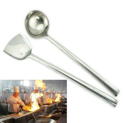 Heat-Resistant cocina utensilios de metal big spatula Stainl