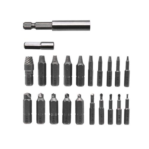 22pcs Screwdriver Set Screw Puller Extractor Drill Bit Guide