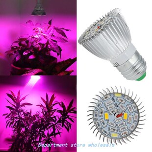 28W E27 Led Grow Light 100-240V Growing Lamp Graden Plant Hy