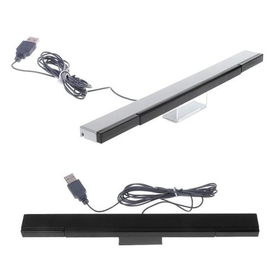 Wii Sensor Bar Wired Receivers IR Signal Ray USB Plug Replac
