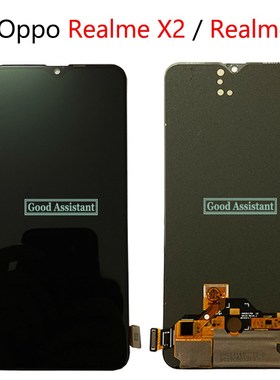 Super AMOLED Black 6.4 '' For Oppo Realme X2 RMX1991 / Realm