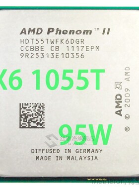Phenom II X6 1055T CP Processor Six-Core (2.8Ghz/ 6M /95W )