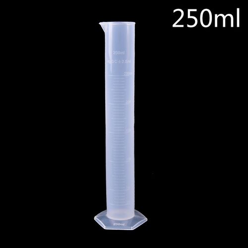 250ml Plastic Measuring Cylinder Laboratory Test Graduated T